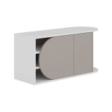 Scarpiera 2 ante beige e bianca 104x50h cm - Kyle