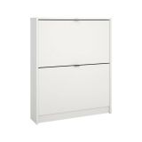 Scarpiera 2 ante bianca 70x85h cm 6 paia - Turchese