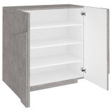 Scarpiera 2 ante cemento 81x86h cm - Apetta
