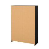 Scarpiera 2 ante e 1 cassetto nera 70x101h cm - Theophile