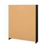 Scarpiera 2 ante nera 70x85h cm - Turchese