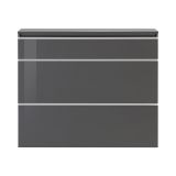 Scarpiera 3 ante antracite lucida 120x108h cm - Amuri