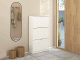 Scarpiera 3 ante bianca 70x123h cm - Irina