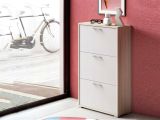 Scarpiera 3 ante bianca e rovere 67x112h cm - Axinite