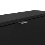 Scarpiera 3 ante nera 70x123h cm in legno - Aran
