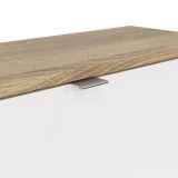 Scarpiera 3 ante quercia e bianca 70x123h cm - Irina