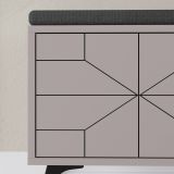 Scarpiera 4 ante beige 107x55h cm - Velma