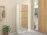 Scarpiera 4 ante bianca 70x162h cm 24 paia - Aepytus