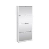 Scarpiera 4 ante bianca lucida 70x162h cm - Aepytus