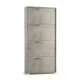 Scarpiera 4 ante cemento 67x147h cm - Adeindein