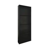Scarpiera 4 ante nera 50x138h cm in metallo - Axe