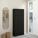 Scarpiera 4 ante nera 70x162h cm - Epidoto