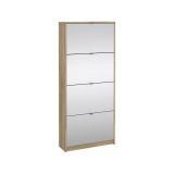 Scarpiera 4 ante quercia 70x162h cm - Aepytus