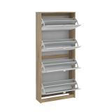 Scarpiera 4 ante quercia 70x162h cm - Aepytus