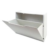Scarpiera 6 paia bianca 51x40h cm in plastica - Aseo