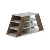 Scarpiera aperta quercia e marmo 105x50h cm - Zungri