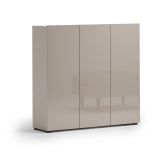 Scarpiera Beige Cashmere 24 Paia 10 Ripiani 120x34x115h cm, 3 Ante Made in Italy - Sotto