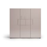 Scarpiera Beige Cashmere 24 Paia 10 Ripiani 120x34x115h cm, 3 Ante Made in Italy - Sotto