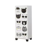 Scarpiera bianca e nera 50x127h cm - Kika
