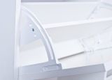 Scarpiera Bianco 8 Vani 2 Ante 100x25x90h cm, Chiusura a Ribalta - Gagliole