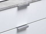 Scarpiera Bianco Grigio Cemento un Cassetto 12 Paia 102x33x94.5h cm, 2 Ripiani - Fabriano