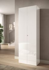 Scarpiera Bianco Lucido 6 Ripiani 21 Paia 63x35x186h cm, 7 Vani - Genuri