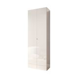 Scarpiera Bianco Lucido 6 Ripiani 21 Paia 63x35x186h cm, 7 Vani - Genuri
