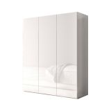 Scarpiera Bianco Lucido 8 Ripiani 25 Paia 95x35x116h cm, 10 Vani - Lauro