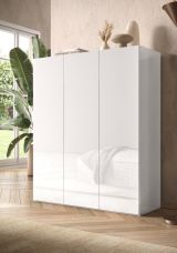 Scarpiera Bianco Lucido 8 Ripiani 25 Paia 95x35x116h cm, 10 Vani - Lauro