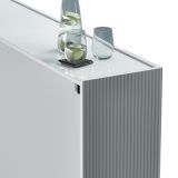 Scarpiera Bianco Lucido Grigio 10 Ripiani 28 Paia 145x34x115h cm, 12 Vani - Caresan