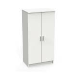 Scarpiera Bianco Opaco Modulabile 12 Ripiani 55x35x108h cm, 4 Ante - Abram