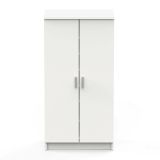 Scarpiera Bianco Opaco Modulabile 12 Ripiani 55x35x108h cm, 4 Ante - Abram
