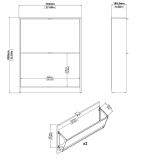 Scarpiera Celine, Mobile portascarpe, Armadio da ingresso multiuso, Mobiletto per calzature, 70x17 h85 cm, Bianco
