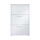 Scarpiera classica bianca 67x112h cm in legno - Axinite