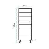 Scarpiera design legno e multicolore 50x135h cm in legno - Giadeite