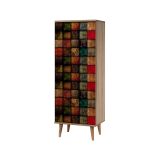 Scarpiera design legno e multicolore 50x135h cm in legno - Giadeite