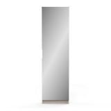Scarpiera Drome, Mobile portascarpe, Armadio da ingresso multiuso, Mobiletto per calzature, 50x20 h181 cm, Rovere
