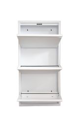 Scarpiera funzionale 3 ante bianca 50x104h cm in metallo - Alexa
