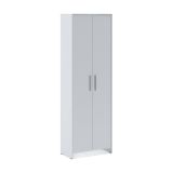 Scarpiera Ionio, Mobile portascarpe, Armadio da ingresso multiuso, Mobiletto per calzature, 65x38h197 cm, Bianco