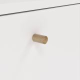 Scarpiera Lillian, Mobile portascarpe, Armadio da ingresso multiuso, Mobiletto per calzature, 24x70 h139 cm, Bianco