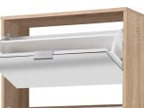 Scarpiera Marrone Rovere 10 Ripiani 10 Vani 67x28x191.5h cm, 5 Ante - Dentro