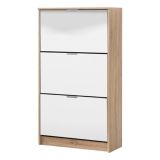 Scarpiera Marrone Rovere 6 Ripiani 6 Vani 67x28x119h cm, 3 Ante - Varna