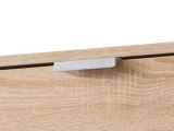 Scarpiera Marrone Rovere Chiaro un Ripiano 5 Ante 58x18x191.5h cm, kit Fissaggio a Muro Incluso - Capriolo