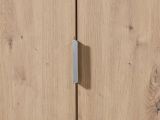 Scarpiera Marrone Rovere Nodi 6 Ripiani 2 Ante 60x33x191.5h cm, Maniglie Incluse - Delizia