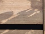 Scarpiera Marrone Rovere Nodi Nero un Cassetto 4 Ripiani 80x40x109.5h cm, 2 Ante - Ilarione