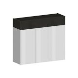 Scarpiera Nick, Porta scarpe salvaspazio a 4 ante, Armadio multifunzione da ingresso, 114x38h100 cm, Bianco e Ardesia