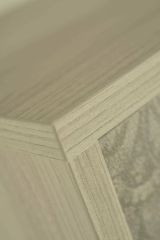 Scarpiera Rosa, Mobile multiuso da ingresso con 4 ante a ribalta-, Armadietto portascarpe a doppia profondità, 100% Made in Italy, 67x28h147 cm, Olmo e fantasia