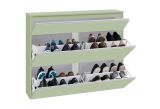 Scarpiera Verde 9 Ripiani 16 Paia 120x26.5x108h cm, 9 Vani - Marconi