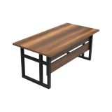 Scrivania Acubens, Scrittoio multiuso, Tavolo per ufficio porta PC, Piano di lavoro, 180x90 h73 cm, Noce