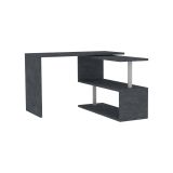 Scrivania angolare antracite 120x50cm - Topazio